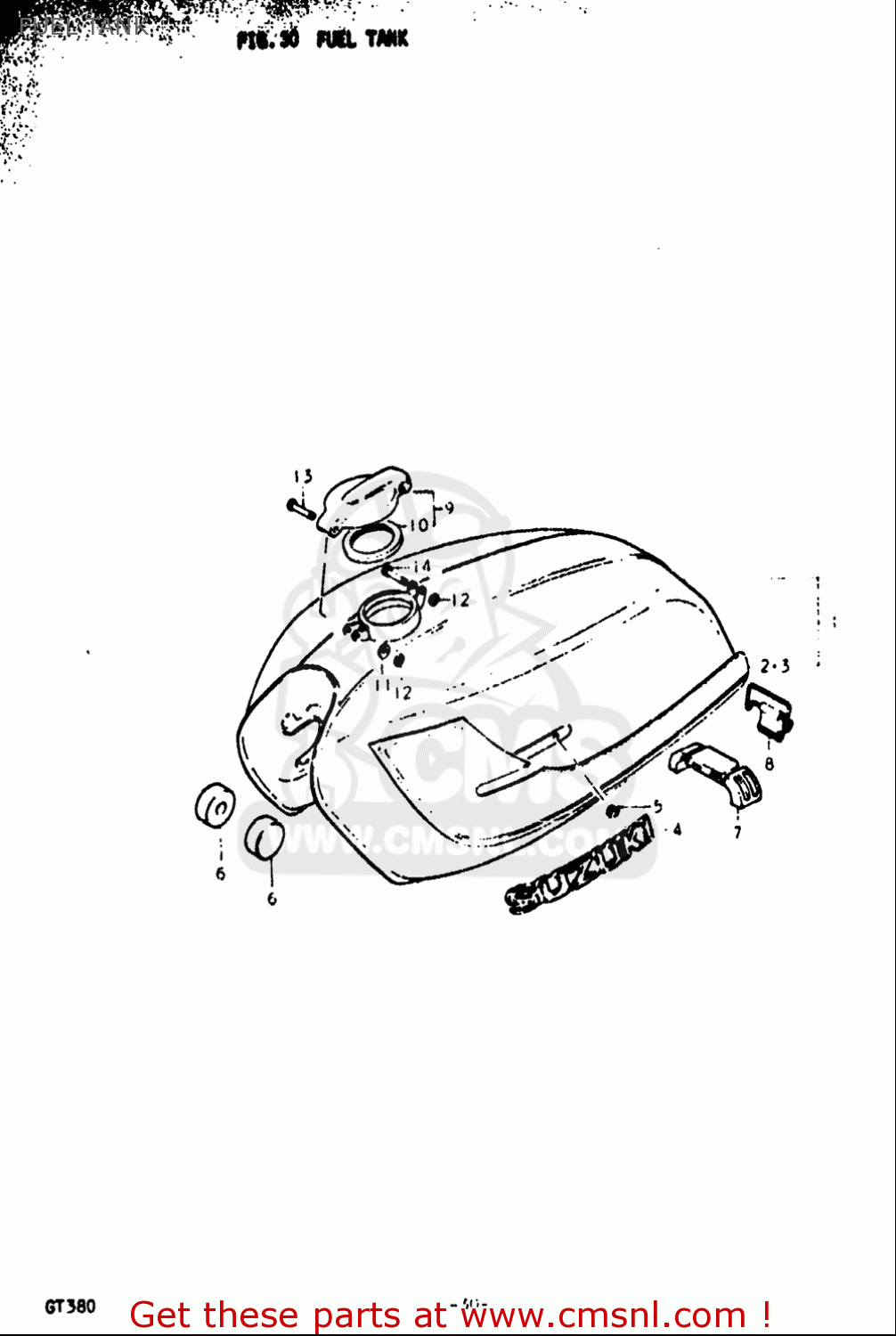 FUEL TANK GT380 1972 (J) USA (E03)