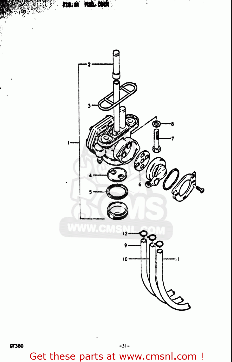 FUEL COCK GT380 1972 (J) USA (E03)
