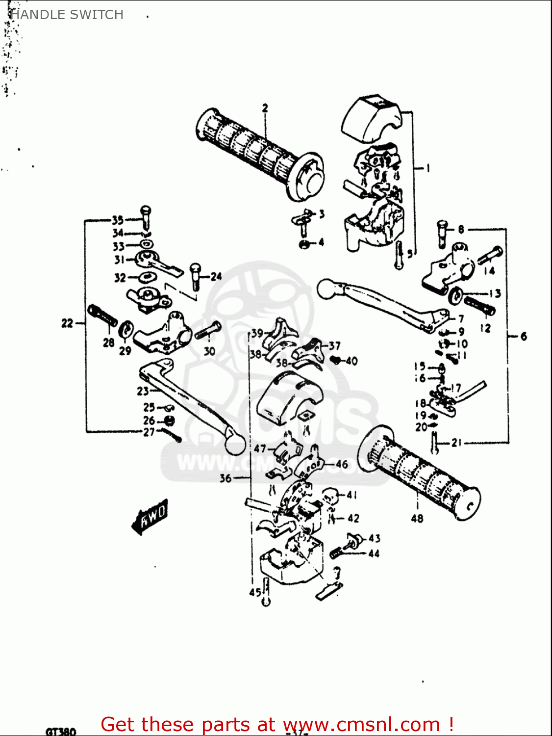 HANDLE SWITCH GT380 1972 (J) USA (E03)