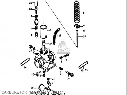 CARBURETOR (MARKED : 33011) - GT380 1972 (J) USA (E03)