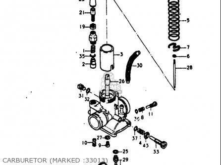 CARBURETOR (MARKED :33013) - GT380 1972 (J) USA (E03)