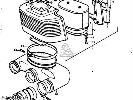 AIR CLEANER - GT380 1972 (J) USA (E03)