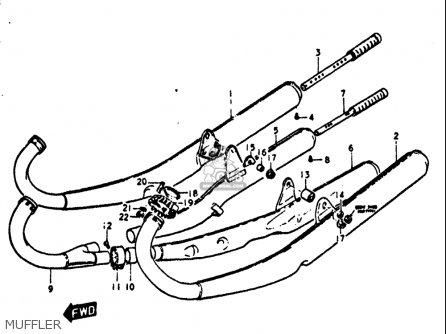 MUFFLER - GT380 1972 (J) USA (E03)