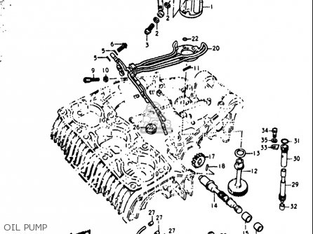 OIL PUMP - GT380 1972 (J) USA (E03)