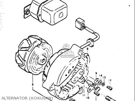ALTERNATOR (KOKUSAN) - GT380 1972 (J) USA (E03)