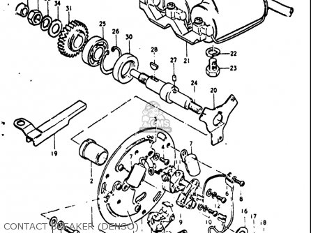 CONTACT BREAKER (DENSO) - GT380 1972 (J) USA (E03)