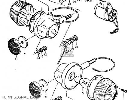 TURN SIGNAL LAMP - GT380 1972 (J) USA (E03)