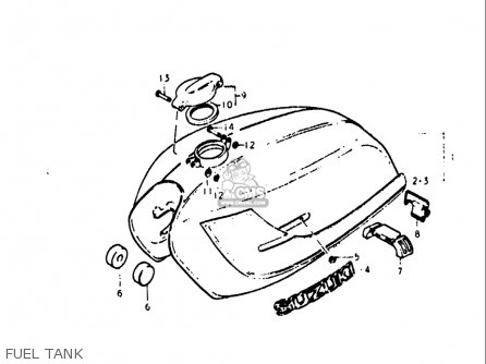 FUEL TANK - GT380 1972 (J) USA (E03)