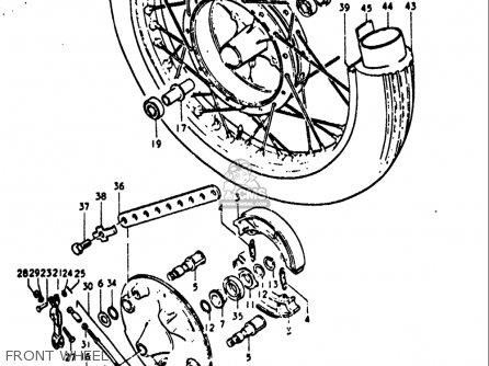 FRONT WHEEL - GT380 1972 (J) USA (E03)