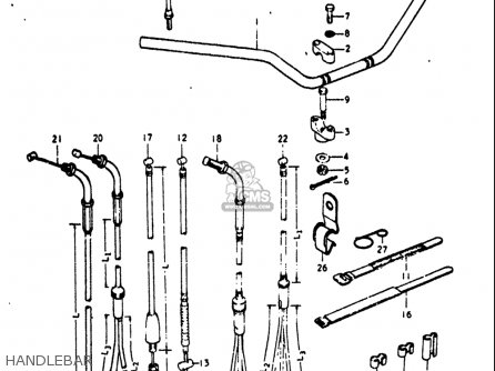 HANDLEBAR - GT380 1972 (J) USA (E03)