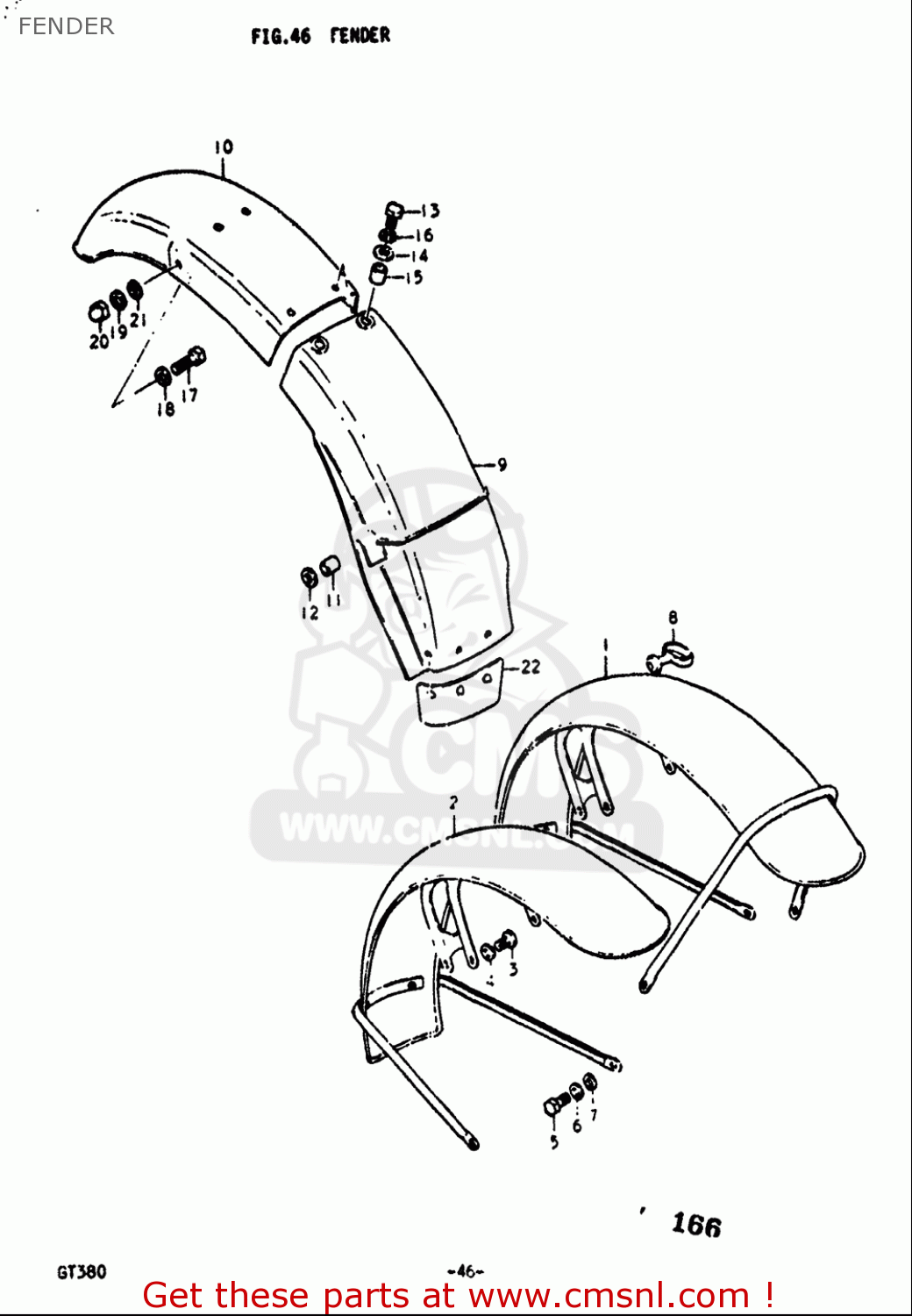 Suzuki GT380 1973 1974 1975 1976 1977 (K) (L) (M) (A) (B) USA (E03 ...