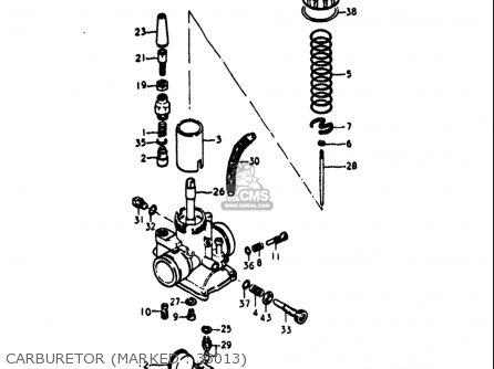 CARBURETOR (MARKED : 33013) - GT380 1973 1974 1975 1976 1977 (K) (L) (M) (A) (B) USA (E03)