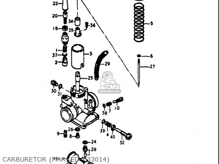 CARBURETOR (MARKED : 33014) - GT380 1973 1974 1975 1976 1977 (K) (L) (M) (A) (B) USA (E03)