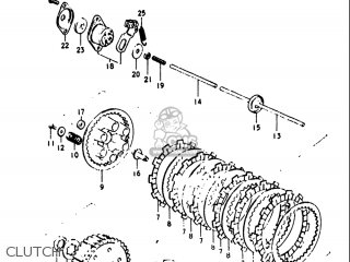 CLUTCH - GT380 1973 1974 1975 1976 1977 (K) (L) (M) (A) (B) USA (E03)