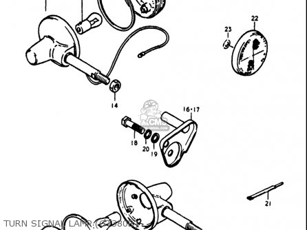 TURN SIGNAL LAMP (GT380B) - GT380 1973 1974 1975 1976 1977 (K) (L) (M) (A) (B) USA (E03)