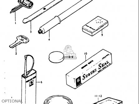OPTIONAL - GT380 1973 1974 1975 1976 1977 (K) (L) (M) (A) (B) USA (E03)