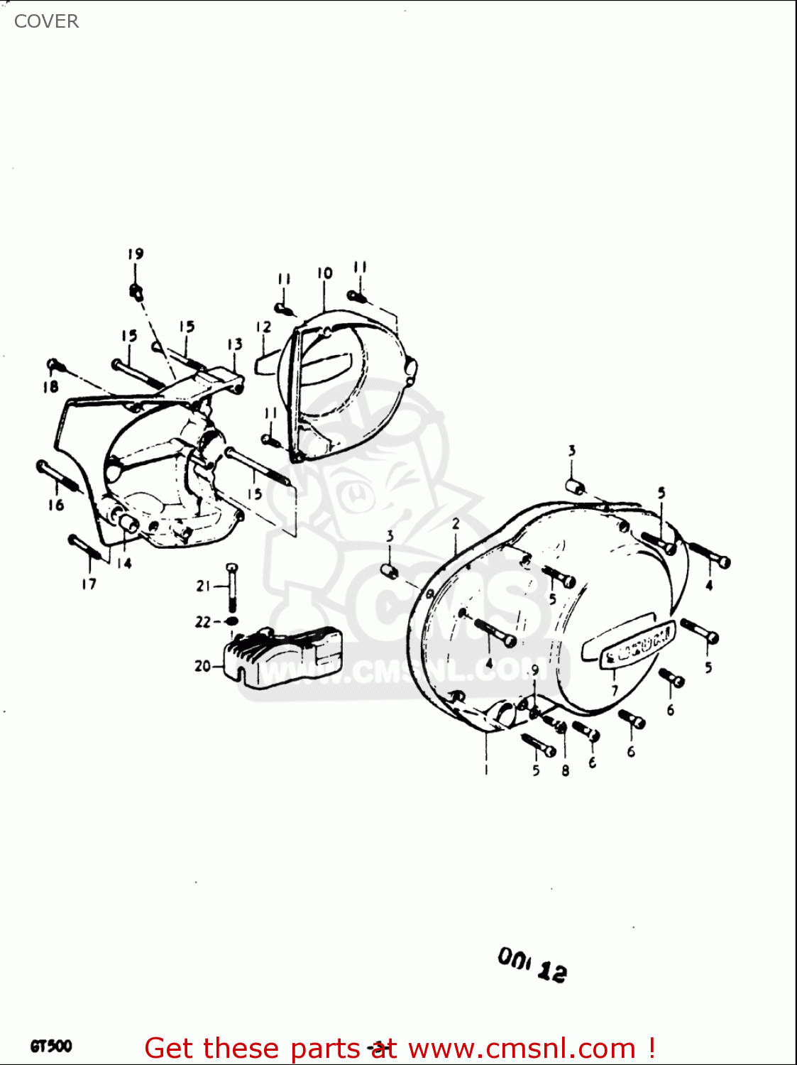 COVER GT500 1976 1977 (A) (B) USA (E03)