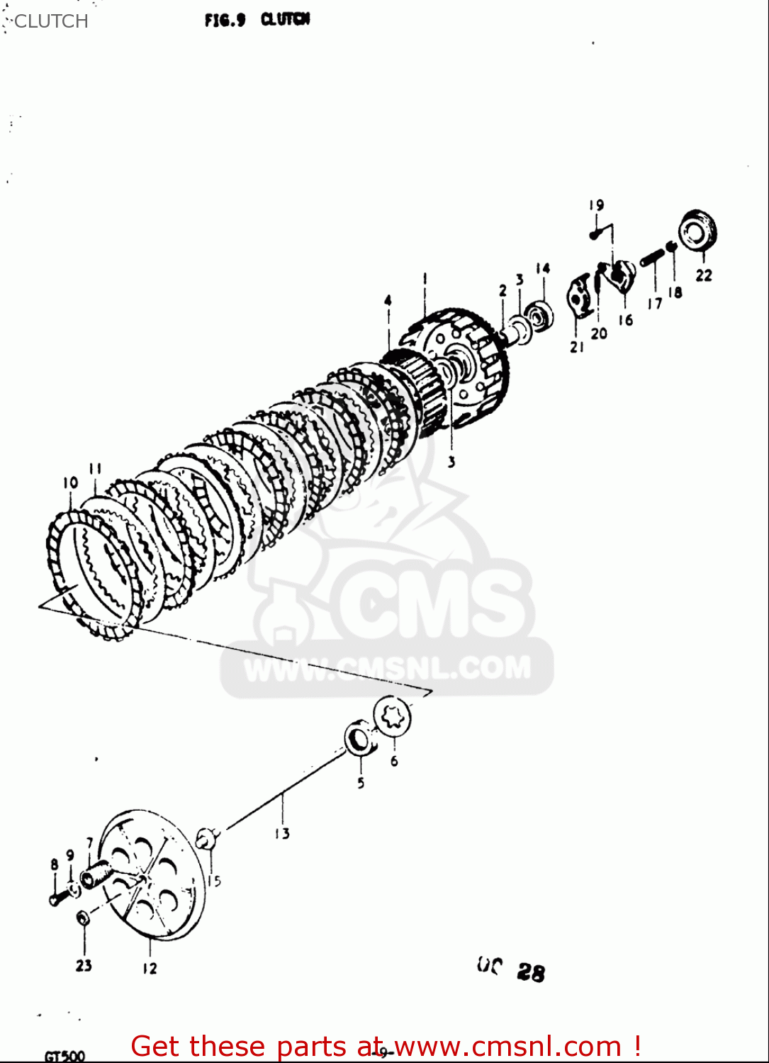 CLUTCH GT500 1976 1977 (A) (B) USA (E03)