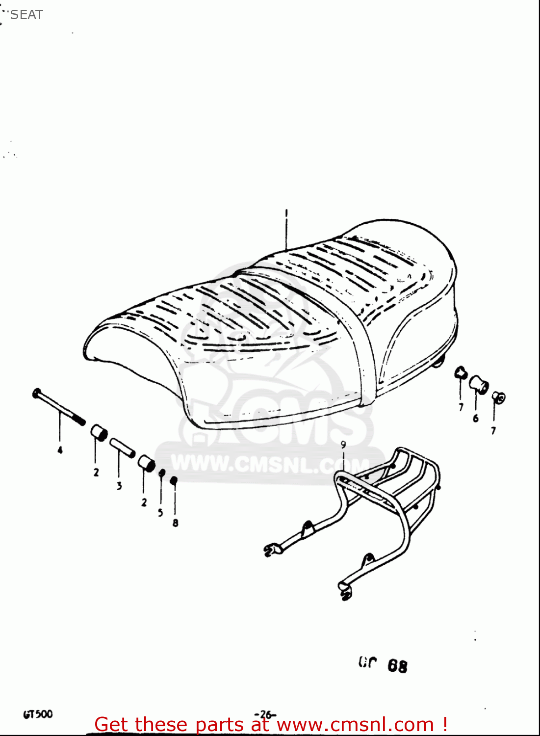SEAT GT500 1976 1977 (A) (B) USA (E03)