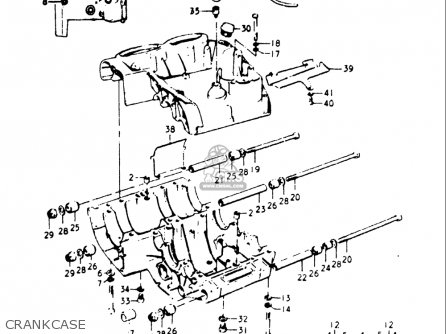 CRANKCASE - GT500 1976 1977 (A) (B) USA (E03)
