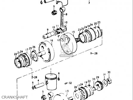 CRANKSHAFT - GT500 1976 1977 (A) (B) USA (E03)