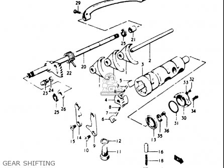 GEAR SHIFTING - GT500 1976 1977 (A) (B) USA (E03)