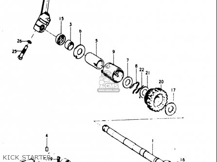 KICK STARTER - GT500 1976 1977 (A) (B) USA (E03)
