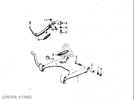 CENTER STAND - GT500 1976 1977 (A) (B) USA (E03)