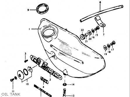 OIL TANK - GT500 1976 1977 (A) (B) USA (E03)
