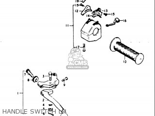 HANDLE SWITCH LH - GT500 1976 1977 (A) (B) USA (E03)