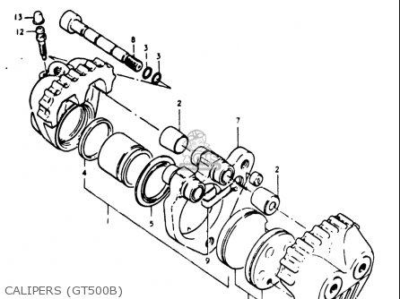 CALIPERS (GT500B) - GT500 1976 1977 (A) (B) USA (E03)