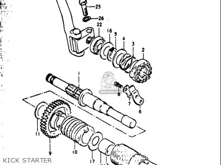 Suzuki GT550 1972 (J) USA (E03) parts lists and schematics