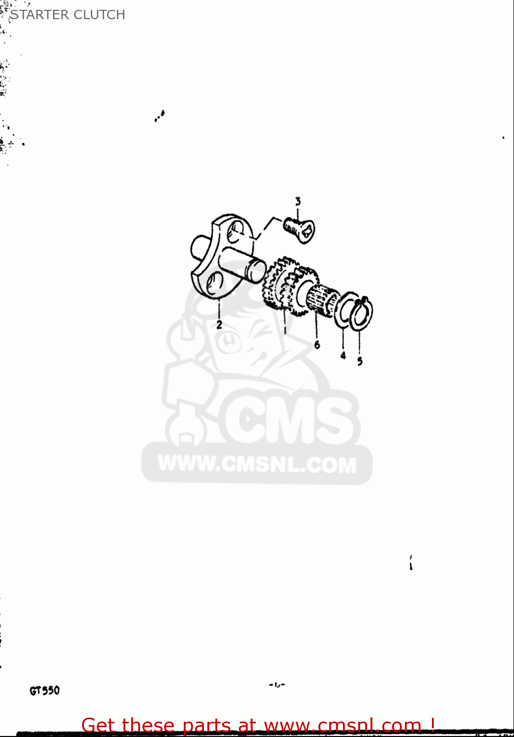 STARTER CLUTCH GT550 1972 (J) USA (E03)