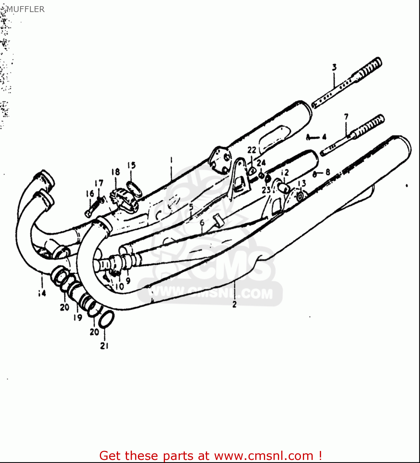 MUFFLER GT550 1972 (J) USA (E03)
