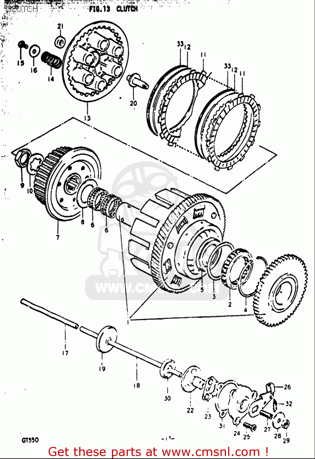 CLUTCH GT550 1972 (J) USA (E03)