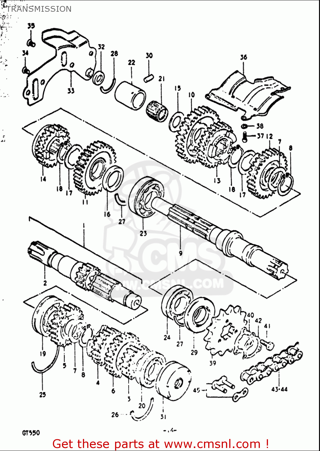 TRANSMISSION GT550 1972 (J) USA (E03)