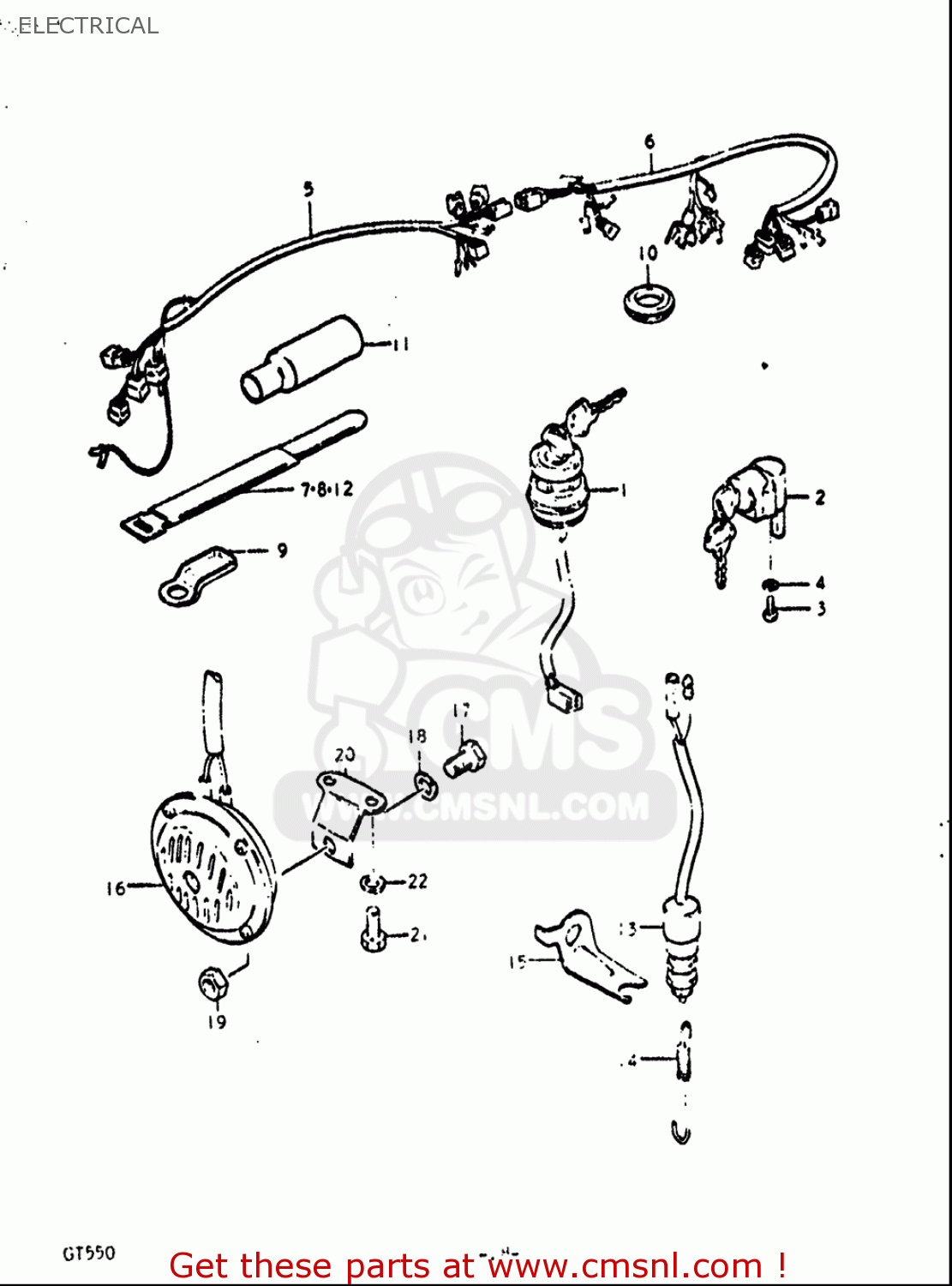 ELECTRICAL GT550 1972 (J) USA (E03)