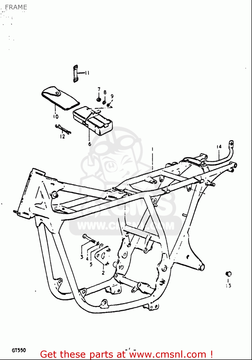 FRAME GT550 1972 (J) USA (E03)