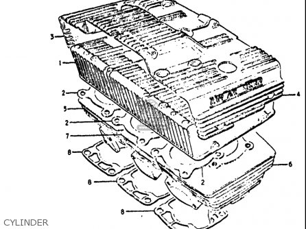 CYLINDER - GT550 1972 (J) USA (E03)