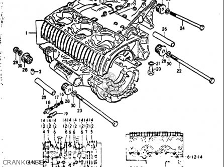 CRANKCASE - GT550 1972 (J) USA (E03)
