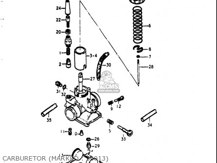 CARBURETOR (MARKED : 34013) - GT550 1972 (J) USA (E03)