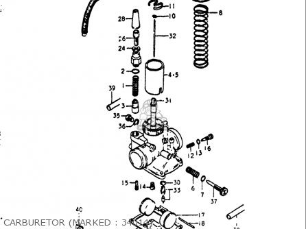 CARBURETOR (MARKED : 34014) - GT550 1972 (J) USA (E03)