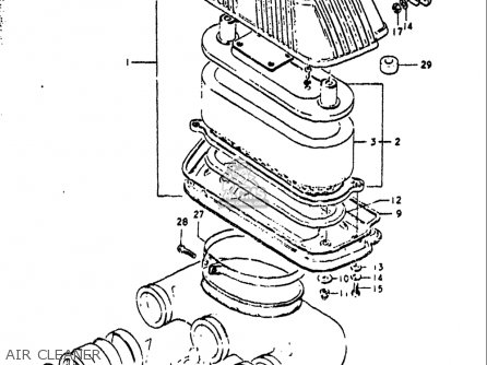 AIR CLEANER - GT550 1972 (J) USA (E03)