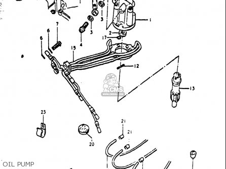 OIL PUMP - GT550 1972 (J) USA (E03)