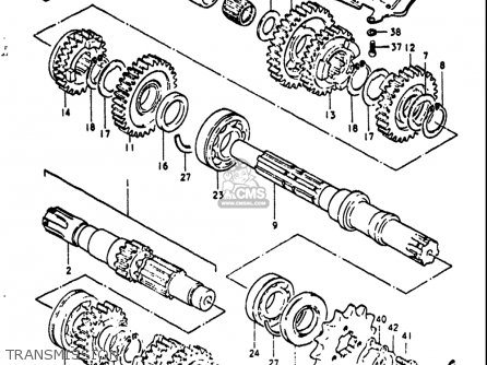 TRANSMISSION - GT550 1972 (J) USA (E03)