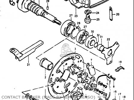 CONTACT BREAKER (MADE BY NIPPON DENSO) - GT550 1972 (J) USA (E03)