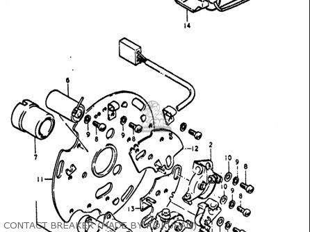 CONTACT BREAKER (MADE BY KOKUSAN) - GT550 1972 (J) USA (E03)