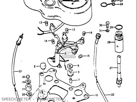 SPEEDOMETER - TACHOMETER - GT550 1972 (J) USA (E03)