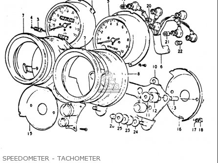 SPEEDOMETER - TACHOMETER - GT550 1972 (J) USA (E03)