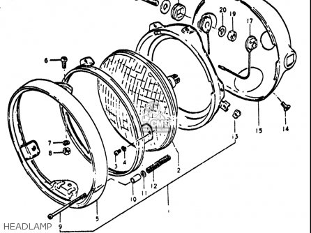 HEADLAMP - GT550 1972 (J) USA (E03)